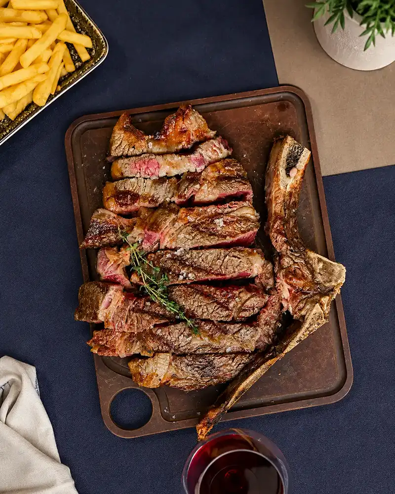 Chuletón de vaca a la brasa
