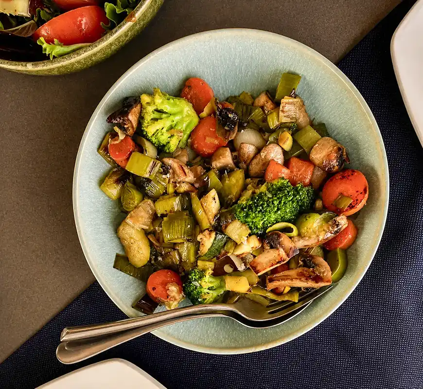 Verduras de temporada salteadas